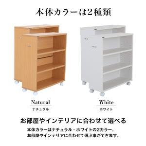 日本製 キャスター付き押入れコミックラック 2...の詳細画像5