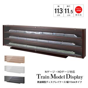 T*K様 鉄道模型　多種類コレクション　コレクション棚×2点 送料無料】 棚1段に2台置ける♪フロントオープン式Nゲージ/鉄道