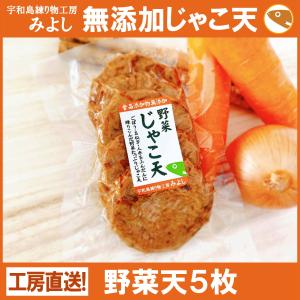 野菜天５枚 無添加じゃこ天 宇和島練り物工房みよし 真...