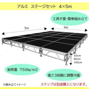 イベント用 簡易ステージ 4x5m 折りたたみ...の詳細画像1