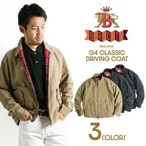 バラクータ BARACUTA G4 クラッシック ドライビングコート ｜ CLASSIC DRIVING COAT メンズ タータン裏地 スタンドカラー ジャンバー ブルゾン ブランド 定番｜jalana