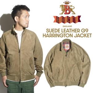 バラクータ BARACUTA スエードレザー G9 クラッシック ハリントンジャケット ｜ メンズ 38-48 山羊革 ゴートスキン タバコ スウィングトップ ブルゾン｜jalana