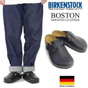 ビルケンシュトック BIRKENSTOCK ボストン スムースレザー ｜ メンズ レディース BOSTON ビルケン 普通幅 サンダル クロッグタイプ ナチュラルレザー ブラックレ｜jalana