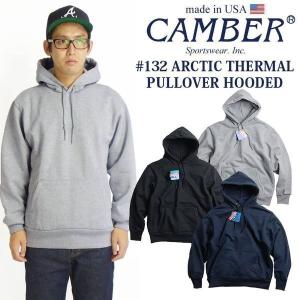キャンバー CAMBER 132 アークティックサーマル プルオーバーフード MADE IN USA ｜ メンズ パーカー アメリカ製 米国製 スウェット 定番 厚手 12.5オンス グレ
