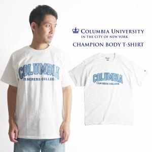 COLUMBIA UNIVERSITY オフィシャルロゴTシャツ チャンピオンボディメンズ S-XXL Champion カレッジTシャツ コロンビア大学 海外買い付け