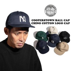 クーパーズタウンボールキャップ COOPERSTOWN BALL CAP チノコットンロゴキャップ ｜ フリーサイズ ベースボールキャップ MADE IN USA 米国製 アメリカ製