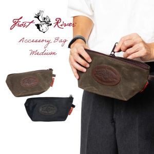 フロストリバー FROST RIVER アクセサリーバッグ ミディアム ｜ ポーチ 小物入れ アメリカ製 MADE IN USA ワックスドキャンバス