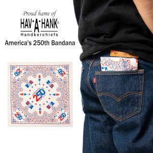 ハバハンク HAV-A-HANK アメリカズ250th バンダナ アメリカンレガシーペイズリー THE BANDANNA COMPANY ｜ アメリカ建国250周年 ペイズリー柄 コットン100% ユニ