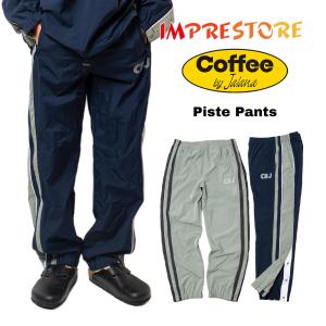 インプレストア × コーヒー バイ ジャラーナ IMPRESTORE × Coffee by Jalana クリスティーナ ピステパンツ ｜ メンズ コラボ トラックパンツ トレーニング