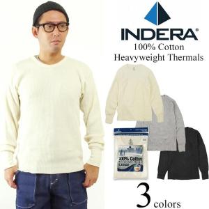 【返品不可】インデラミルズ INDERA MILLS 839LS コットン ヘビーウエイト サーマル トップ アンダーウェア ｜ メンズ インナー 長袖 ロンT THERMALS L/S CREW｜jalana