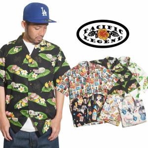 パシフィックレジェンド PACIFIC LEGEND 総柄 半袖シャツ ｜ メンズ