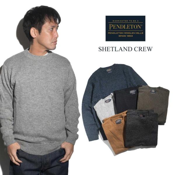 【並行輸入品　本国企画】ペンドルトン PENDLETON ウール セーター シェットランド クルーネ...