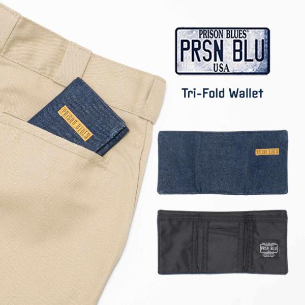 プリズンブルース PRISON BLUES トライフォールドウォレット ユニセックス 三つ折り財布 ...