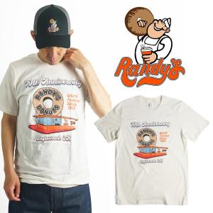 ランディーズドーナッツ Randy's Donuts 70th アニバーサリー 半袖 Tシャツ ｜ メンズ S-XXL 70周年 限定 海外買い付け商品 スーベニア｜jalana