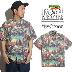 レインスプーナー REYN SPOONER 半袖 アロハシャツ フルオープン ボブ・マーリー タフ・ゴング ｜ メンズ S-XXL 限定 コラボレート スプーナークロス｜jalana