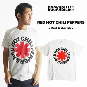 ロッカビリア ROCKABILIA バンドTシャツ レッドホットチリペッパーズ レッドアスタリスク メンズ S-XXL レッチリ ロゴ｜jalana