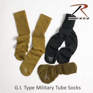 【返品不可】ロスコ ROTHCO G.I.スタイル チューブソックス メンズ ワンサイズ コットン/ナイロン ミリタリー アメリカ製 米国製