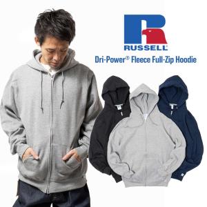ラッセルアスレチック RUSSELL ATHLETIC ドライパワー フルジップパーカー ｜ 697HBM1 メンズ レディース S-XL スウェットパーカー ジップフーディー 裏起毛