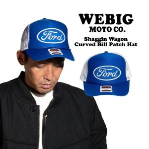 ウィービッグモト WE BIG MOTO CO. シャギンワゴン カーブドビル パッチキャップ ｜ メンズ レディース 帽子 メッシュキャップ トラッカーキャップ