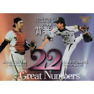 【GN02 田淵幸一×藤川球児 (阪神タイガース)】BBM ヒストリックコレクション2013 プロ野球背番号列伝 インサート [Great Numbers]｜jambalaya