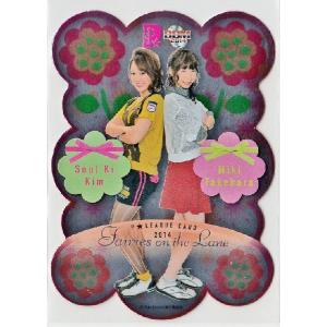 BBM 2014 P★LEAGUE カードセット 【Fairies ON THE LANE〜レーンの妖精たち】 インサート 【コンビダイカットカード】 C10 竹原三貴&キムスルギ｜jambalaya