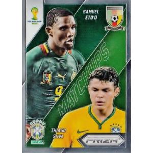 2014Panini Prizm ＦＩＦＡ World Cup Soccer インサート 【World Cup Matchups】 1 サミュエル・エトー (カメルーン)/チアゴ・シウバ (ブラジル)