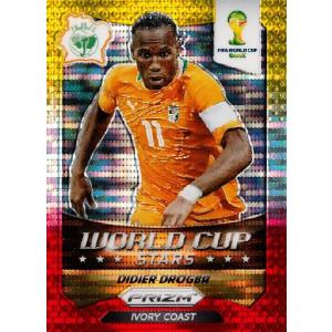 2014Panini Prizm ＦＩＦＡ World Cup Soccer 【World Cup Stars/Pulsar Prizms】 11 Didier Drogba ディディエ・ドログバ (コートジボアール)｜jambalaya