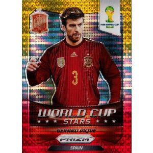 2014Panini Prizm ＦＩＦＡ World Cup Soccer 【World Cup Stars/Pulsar Prizms】 32 Gerard Pique ジェラール・ピケ (スペイン)｜jambalaya