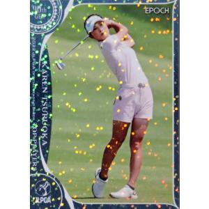 53 【鶴岡果恋】エポック 2022 日本女子プロゴルフ協会オフィシャルカード TOP PLAYERS レギュラーパラレル