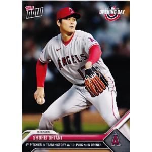 11【大谷翔平/エンゼルス】2023 MLB TOPPS NOW [2023.3.30]チーム史上4人目の開幕戦10奪三振以上をマーク (PR:4152)｜jambalaya