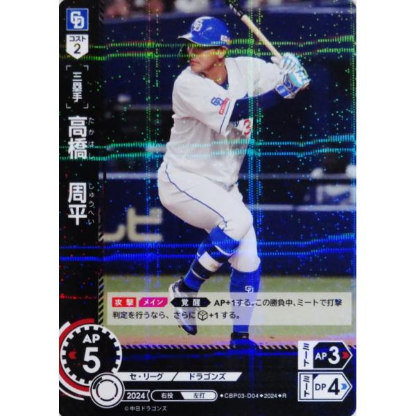 4 【高橋周平/中日ドラゴンズ】2024 ブシロード プロ野球DREAM ORDER セ・リーグ ブ...