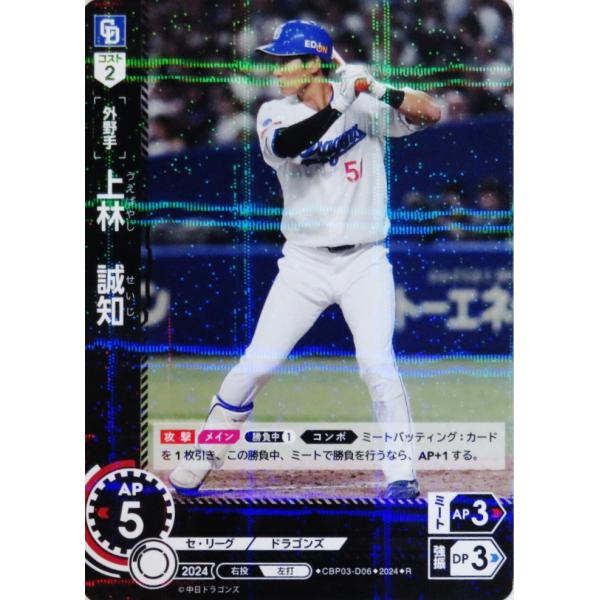 6 【上林誠知/中日ドラゴンズ】2024 ブシロード プロ野球DREAM ORDER セ・リーグ ブ...