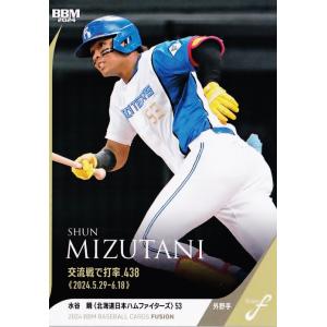 46 【水谷瞬/北海道日本ハムファイターズ】2024 BBM FUSION レギュラー [記録の殿堂...