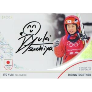 【伊藤有希/スキージャンプ】エポック 2024 TEAM JAPAN オフィシャルカード WINTER OLYMPIANS [直筆サイン/ホログラムA] 45枚限定 (40/45)｜jambalaya