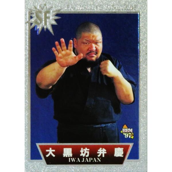 85 【大黒坊弁慶】BBM 1997 プロレスカード SPARKLING FIGHTERS レギュラ...