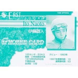 河北通】1998 日刊スポーツ Gホースカード・春 [ジョッキーカード