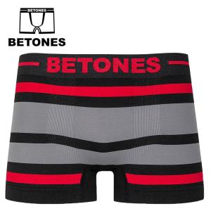 BETONES ビトーンズ ボクサーパンツ メンズ BLACK AKER D BAK001 RED GRAY レッド グレー グラデーション ボーダー アンダーウェア 下着 ギフト プレゼント｜jamcollection