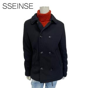 センス SSEINSE フード付き ショートコート メンズ GBI968SS NVY M L 
