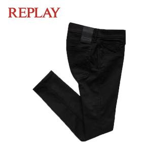 REPLAY リプレイ ジーンズ  メンズ M914Y.661FB1 ANBASS BLK29~34 ブラックデニム HYPERFLEX ハイパーフレックス スーパーストレッチ スリ｜JAM Collection