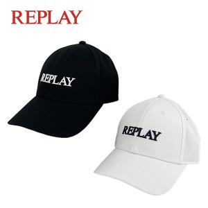 REPLAY リプレイ ベースボールキャップ ユニセックス AX4161.002.A0113 WHT BLK F ホワイト ブラック CAP 帽子｜jamcollection