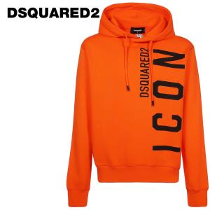 DSQUARED2 ディースクエアード2 アイコン クール フーディー メンズ S79GU0065 Icon Cool Hoodie  オレンジ  スウェット  パーカー プルオーバー