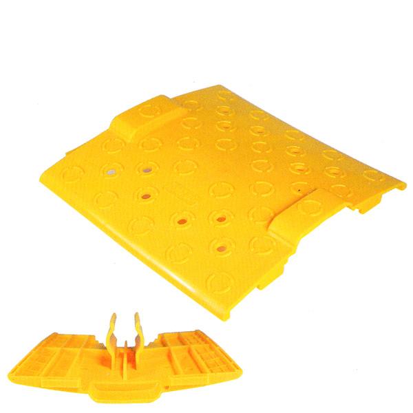 スペースカバー 黄色(樹脂製) 20枚セット AR-2309 Φ42.7パイプ用 足場板（布板）と足...