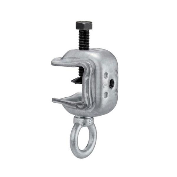 （個人宅配送不可）KSコ型クランプ 5B型 アイボルト付き  20個セット 溶融亜鉛メッキ つかみ厚...