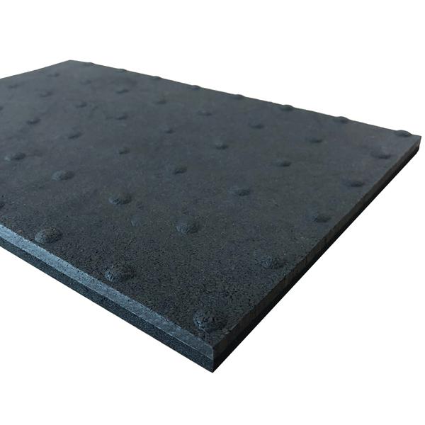 疲労軽減ゴムマット 1枚 ブラック 厚み10mm×500mm×500mm (ゴム製)立ち仕事対策、腰...