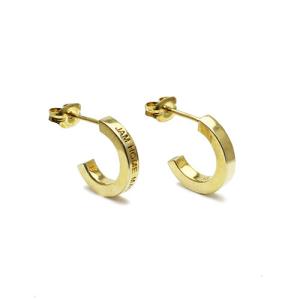 JAM HOME MADE ジャムホームメイド フラットダブルダイヤモンドピアス -GOLD- メンズ レディース ゴールド 両耳 誕生日