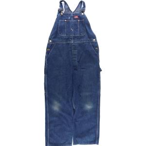 古着 ディッキーズ Dickies デニムオーバーオール USA製 メンズw38 /eaa177522｜jamtrading1