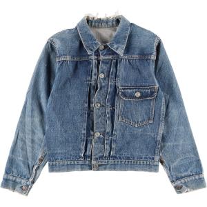 古着 40年代 リーバイス Levi's 506XX ファースト1st 前期 針刺しシンチバック デニムジャケット Gジャン レディースXS /eaa238374 【SS2403】｜jamtrading1