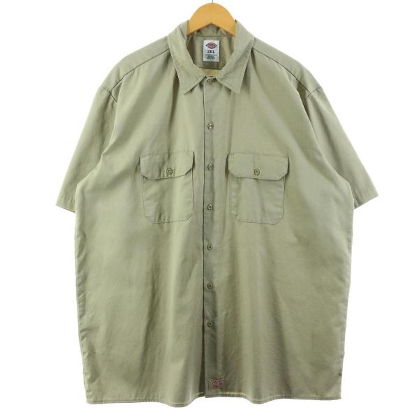 古着 ディッキーズ Dickies 半袖 ワークシャツ メンズXXL /eaa239270 【LP2...