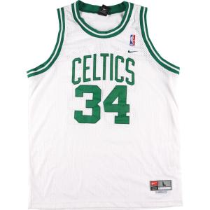 古着 ナイキ NIKE NBA BOSTON CELTICS ボストンセルティックス ゲームシャツ レプリカユニフォーム メンズL /eaa248679｜jamtrading1