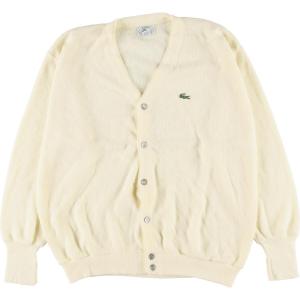 古着 80年代 ラコステ LACOSTE IZOD アクリルニットカーディガン USA製 メンズXL ヴィンテージ /eaa284799｜jamtrading1